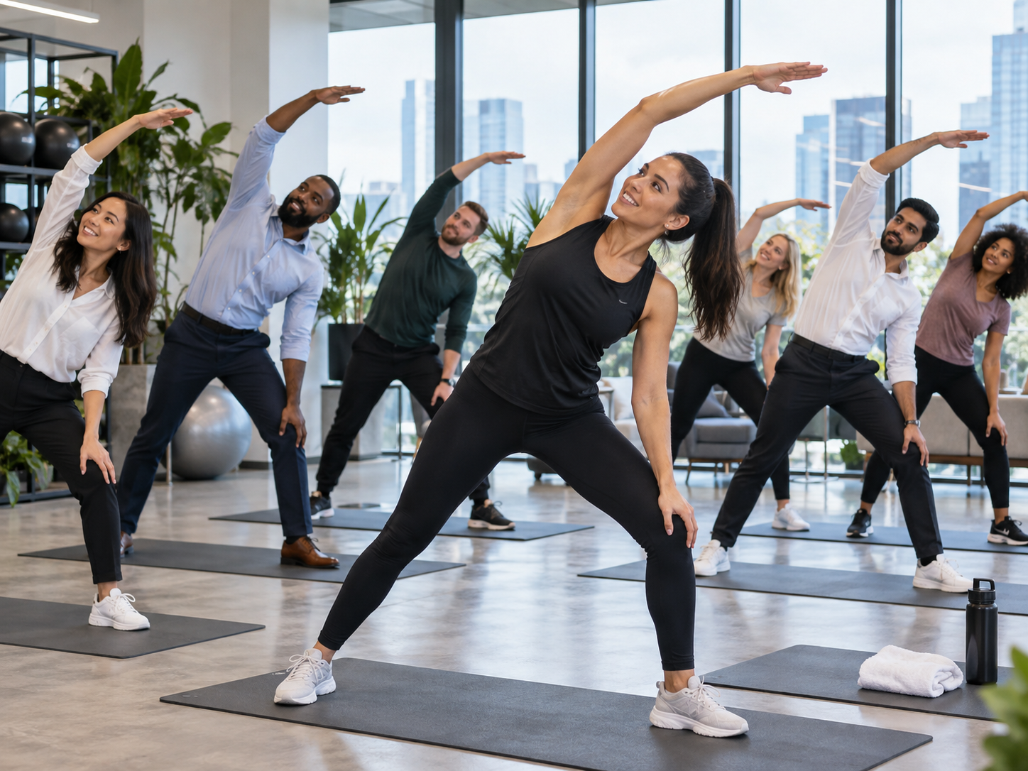Club100 employee fitness and well-being program