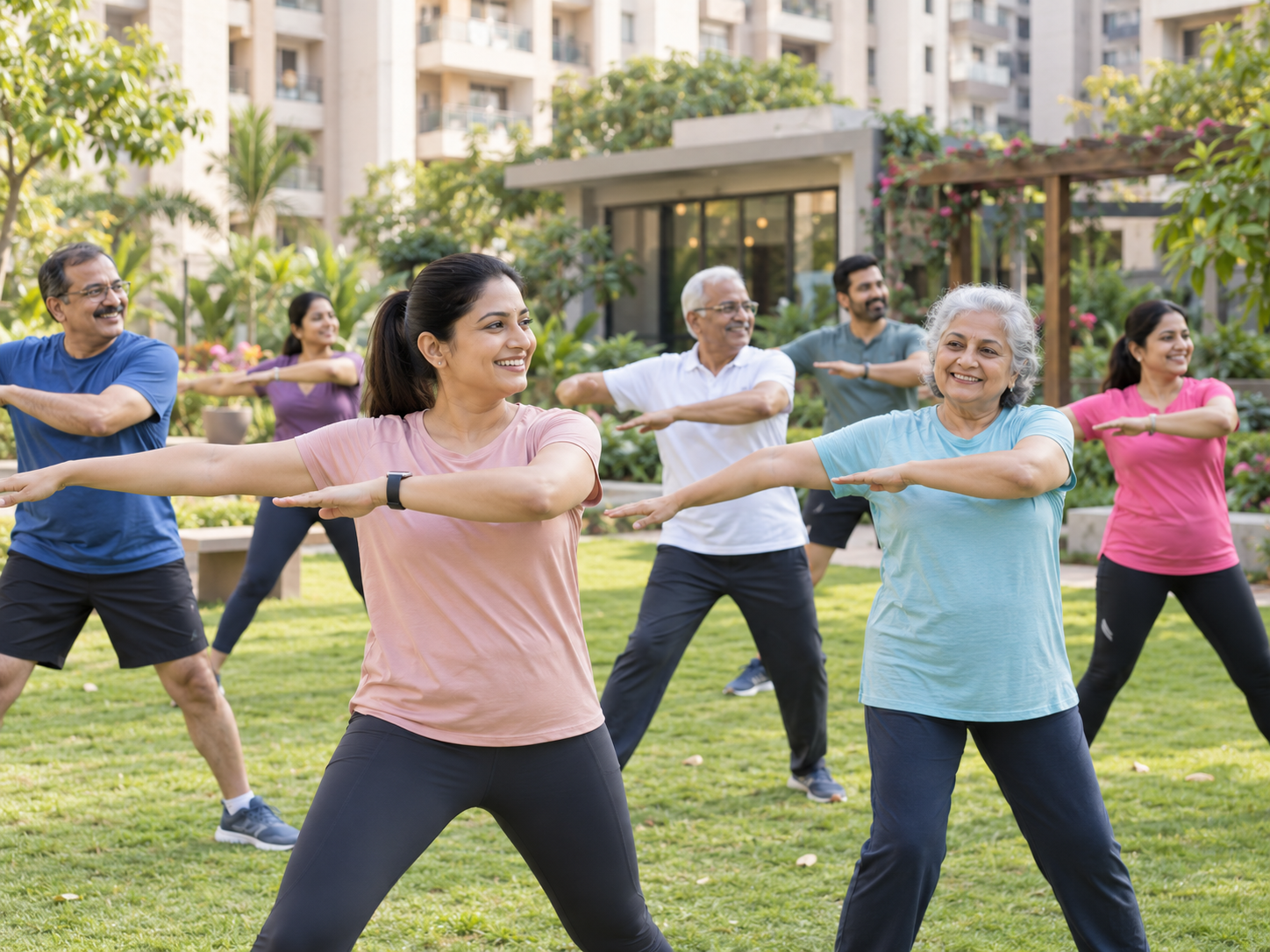 Club100 fitness program in a residential community